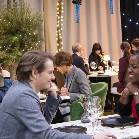 Exclusif - Bénabar, Claudia Tagbo - Jour 1 - Plateau - Enregistrement de l'émission "Le grand restaurant,  la guerre de l'étoile ", diffusée le 15 décembre sur M6 © Cyril Moreau / Bestimage