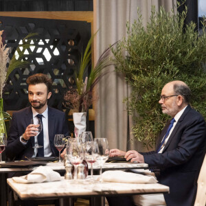 Exclusif - Marie-Anne Chazel, Tom Villa, Jean-Pierre Darroussin - Jour 5 - Plateau - Enregistrement de l'émission "Le grand restaurant,  la guerre de l'étoile ", diffusée le 15 décembre sur M6 © Cyril Moreau / Bestimage