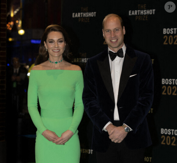 Le prince William, prince de Galles, et Catherine (Kate) Middleton, princesse de Galles, assistent à la 2ème cérémonie "Earthshot Prize Awards" à Boston, le 2 décembre 2022. 
