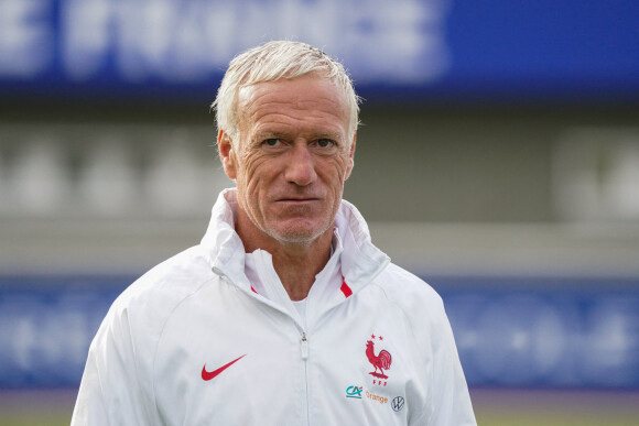 Didier Deschamps - Entrainement de l'Equipe de France A au Centre National du Football, à Clairefontaine-en-Yvelines, le 29 mai 2022.