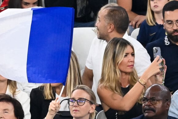 Mathilde Cappelaere, la compagne de Dylan Deschamps - Femmes et compagnes des joueurs lors du match "France - Pologne" (3-1) lors de la Coupe du Monde 2022 au Qatar (FIFA World Cup Qatar 2022) le 4 décembre 2022. © Philippe Perusseau / Bestimage