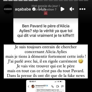 Benjamin Pavard réagit à la rumeur le disant être le papa du futur enfant d'Alicia Aylies - Instagram