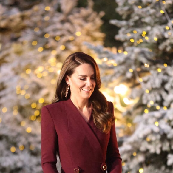 Catherine Kate Middleton, princesse de Galles - La famille royale à la sortie de la messe "Together at Christmas" à l'Abbaye de Westminster le 15 décembre 2022. © Photoshot / Panoramic / Bestimage 