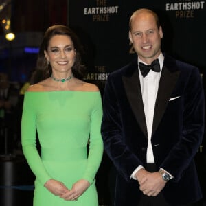 Le prince William, prince de Galles, et Catherine (Kate) Middleton, princesse de Galles, assistent à la 2ème cérémonie "Earthshot Prize Awards" à Boston, le 2 décembre 2022. 