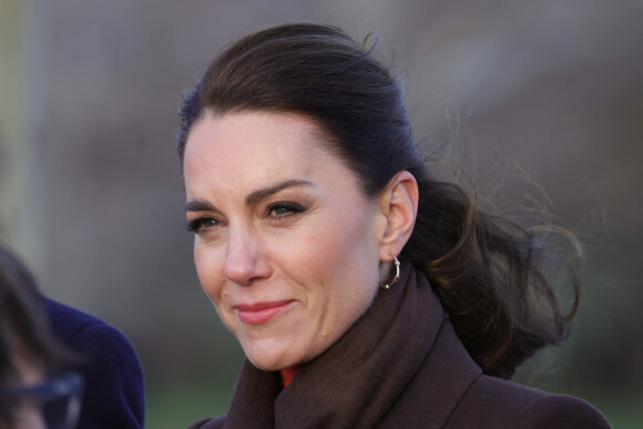 Kate Catherine Middleton, princesse de Galles, en visite sur le port de Boston, à l'occasion de son déplacement officiel aux Etats-Unis. Le 1er décembre 2022 