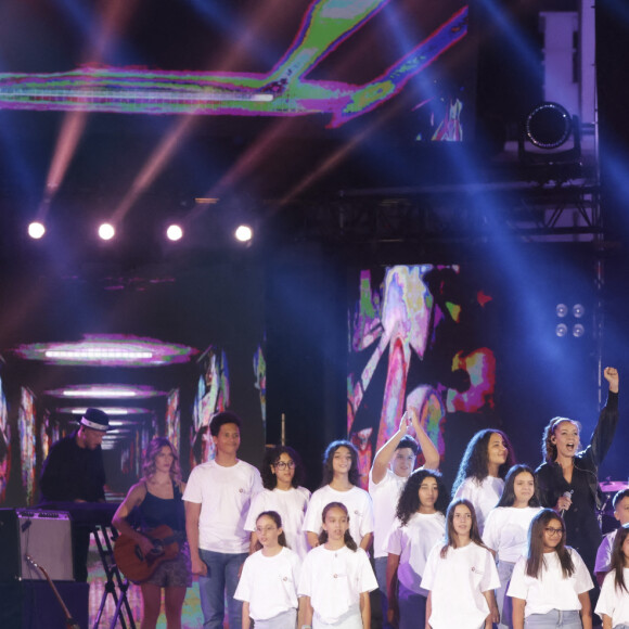 Exclusif - Chimène Badi, Claudio Capeo - Enregistrement du Concert pour la Tolérance 2022 à Agadir, diffusée le 23 décembre sur W9 © Jack Tribeca / Bestimage