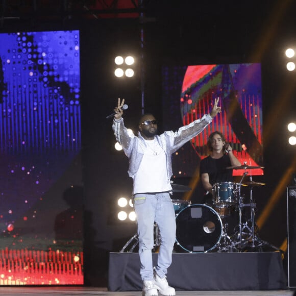 Exclusif - Gims - Enregistrement du Concert pour la Tolérance 2022 à Agadir, diffusée le 23 décembre sur W9 © Jack Tribeca / Bestimage