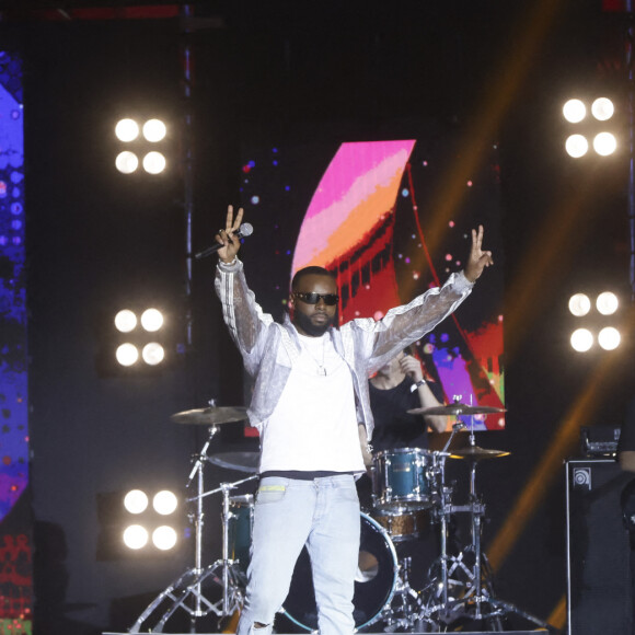 Exclusif - Gims - Enregistrement du Concert pour la Tolérance 2022 à Agadir, diffusée le 23 décembre sur W9 © Jack Tribeca / Bestimage