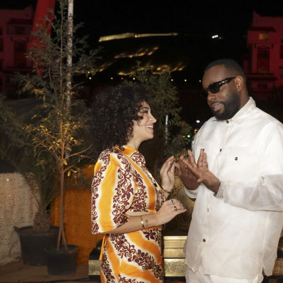 Exclusif - Camélia Jordana, Gims - Backstage - Enregistrement du Concert pour la Tolérance 2022 à Agadir, diffusée le 23 décembre sur W9 © Jack Tribeca / Bestimage