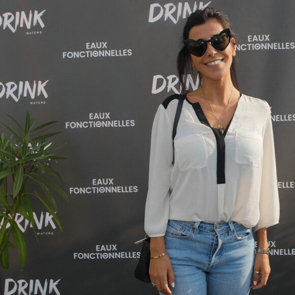 Exclusif - Reem Kherici - Soirée de lancement de la gamme de boissons "Drink Waters" au restaurant Créatures sur le rooftop des Galeries Lafayette à Paris le 9 mai 2022. © Clovis-Bellak/Bestimage 