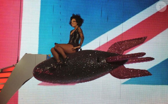 Lily Allen lors des Brit Awards, à Londres, le 16 février 2010 !