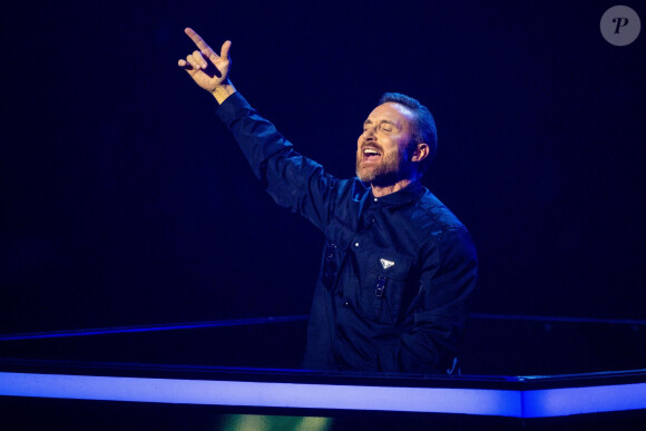 David Guetta lors de la cérémonie des "MTV Europe Music Awards 2022" à Dusseldorf, le 13 novembre 2022. 