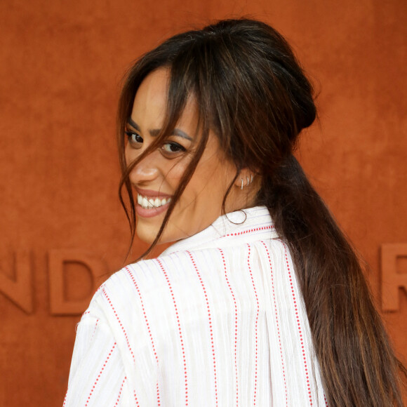 Amel Bent au village des Internationaux de France de tennis de Roland Garros à Paris. © Dominique Jacovides / Bestimage