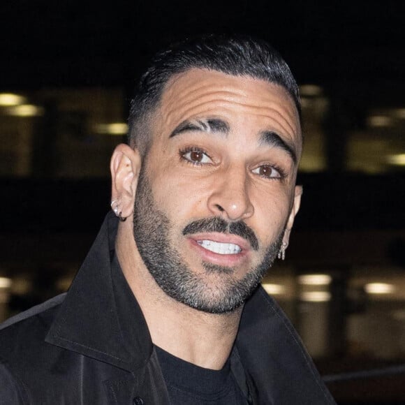 Adil Rami - Arrivées et sorties du défilé Off-White Femme Automne/hiver au palais Brongniart à Paris, France. © Jeremy Melloul / Bestimage