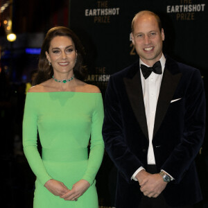 Le prince William, prince de Galles, et Catherine (Kate) Middleton, princesse de Galles, assistent à la 2ème cérémonie "Earthshot Prize Awards" à Boston, le 2 décembre 2022. 