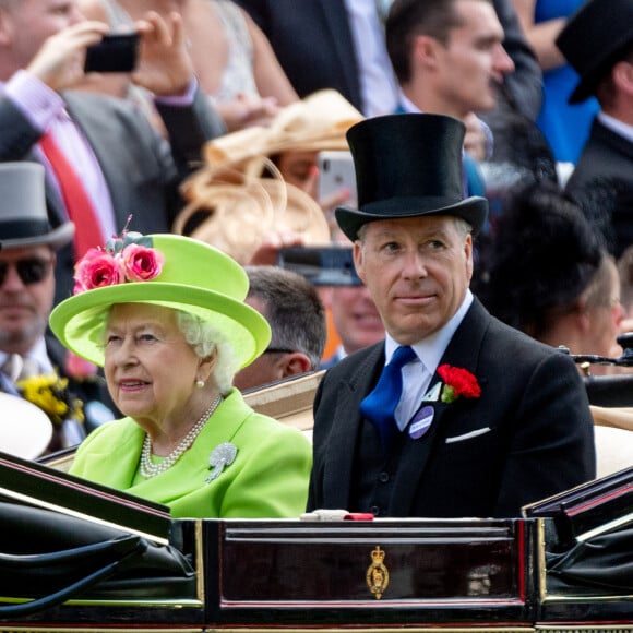 David Armstrong-Jones - La reine Elisabeth II d'Angleterre lors du 4ème jour du Royal Ascot 2018 a Ascot le 22 juin 2018. 