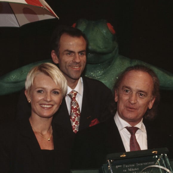 Archives - Alain Gillot-Pétré, Sophie Davant, François Daneux, Evelyne Dheliat - 6e Festival international de la météo à Issy-les-Moulineaux, le 28 février 1996.