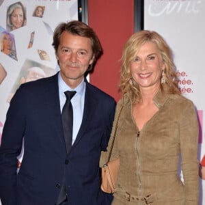 François Baroin et sa compagne Michèle Laroque - Avant-première du film Brillantissime au cinéma Publicis à Paris, France. © Veeren/Bestimage