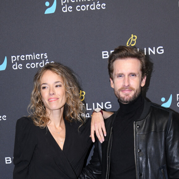 Exclusif - Elodie Fontan et son compagnon Philippe Lacheau - Dîner de charité Breitling à la Samaritaine pour l'association "Premiers de Cordée" à Paris le 14 novembre 2022. L'associationPremiers de Cordée propose des animations sportives auprès des enfants hospitalisés. ADN de l'association depuis sa création, ce programme comprend de nombreuses actions pour initier un maximum d'enfants malades et/ou en situation de handicap à la pratique sportive. © Rachid Bellak/Bestimage 