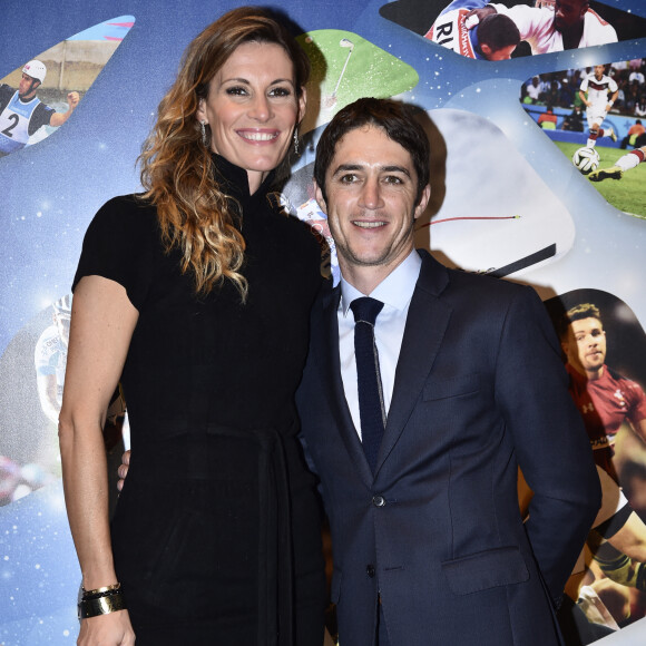 Sophie Thalmann et son mari Christophe Soumillon (jockey belge) - 26ème édition des "Sportel Awards" au Grimaldi Forum à Monaco le 13 octobre, 2015© J.C. Vinaj / Bestimage 