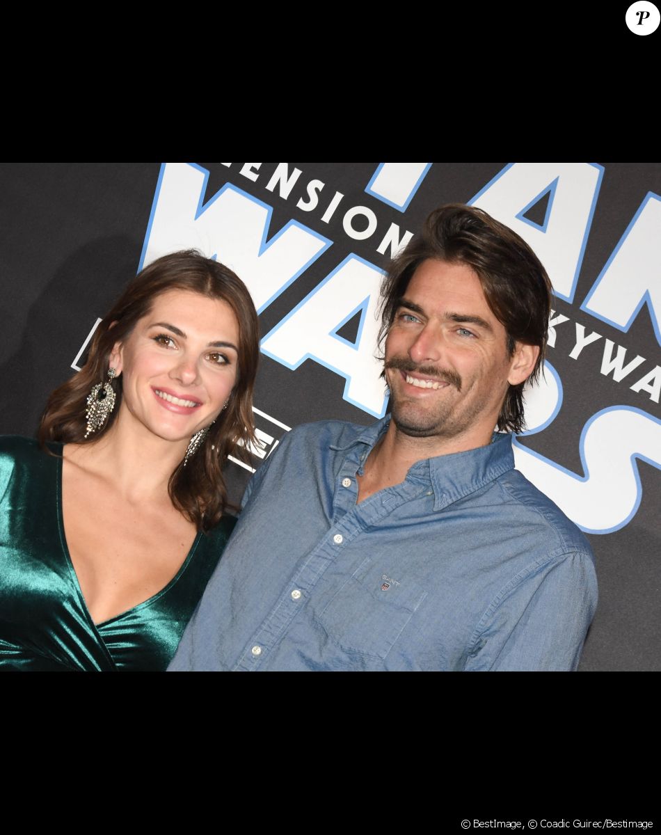 Camille Lacourt et sa compagne Alice Detollenaere (Miss Bourgogne 2010) - Avant-première du film "Star Wars : L'ascension de Skywalker" au cinéma Le Grand Rex à Paris, le 17 décembre 2019. © Coadic Guirec/Bestimage