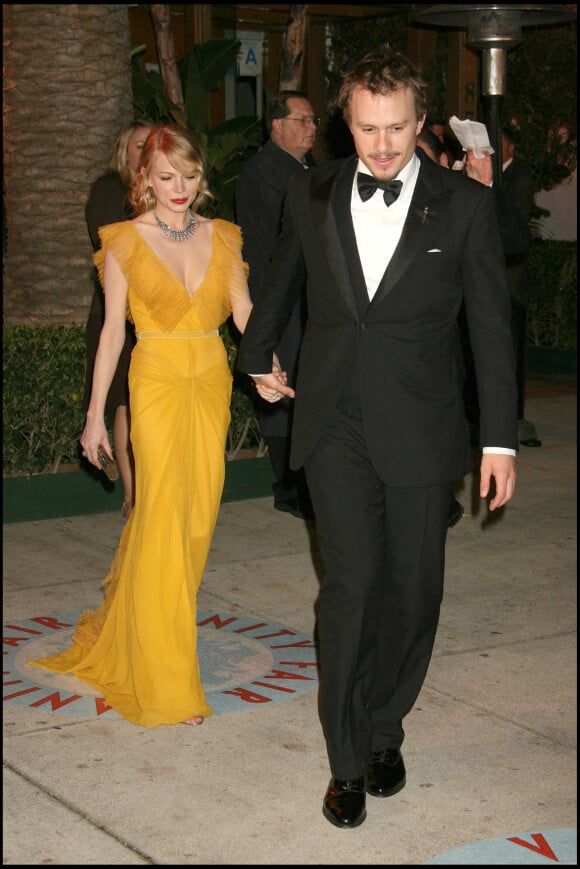 Heath Ledger et Michelle Williams - Soirée Vanity Fair après la cérémonie es Oscars 2006.