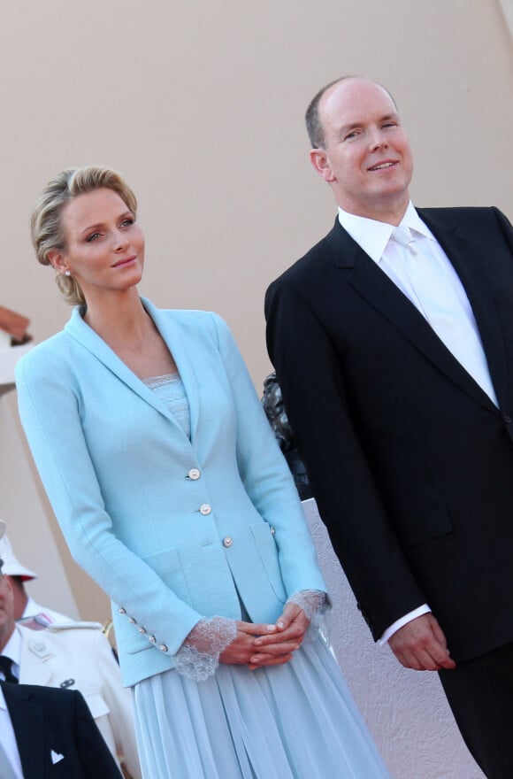 Albert de Monaco et Charlène Wittstock lors de leur mariage civil le 1er juillet 2011