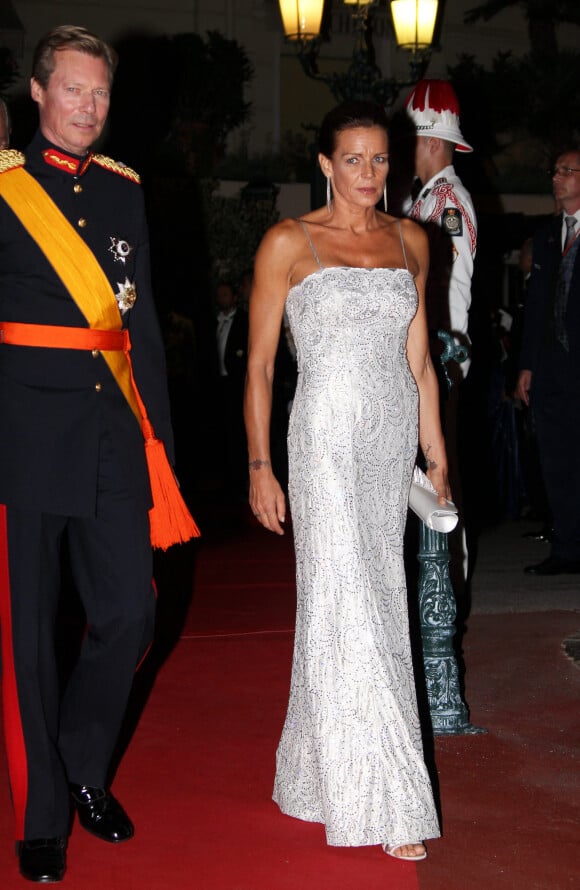 Le grand duc Henri de Luxembourg et la princesse Stéphanie de Monaco - Soirée à l'occasion du mariage religieux d'Albert II de Monaco et de la princesse Charlène, le 2 juillet 2011