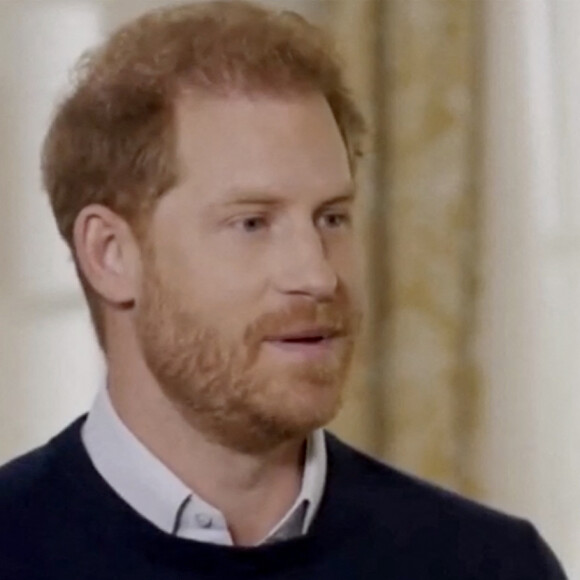 Bande-annonce de l'interview du prince Harry, duc de Sussex, avec Tom Bradby pour la chaîne britannique ITV, avant la sortie de l'autobiographie du prince "Spare" ("Le Suppléant"). Le 4 janvier 2023. 