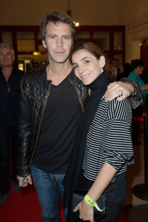 Info - Clotilde Courau et le prince de Savoie victimes d'un important cambriolage à Paris - Exclusif - Le prince Emmanuel Philibert de Savoie et la princesse Clotilde (Courau) - People au Theatre de Paris pour les 70 ans de Johnny Hallyday. Le 15 juin 2013