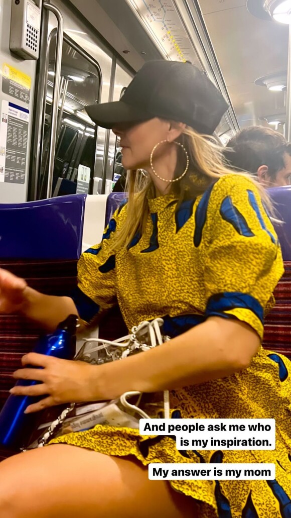 Clotilde Courau sur une photo de sa fille Vittoria.