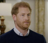 Le prince Harry, duc de Sussex, en interview avec le journaliste Tom Bradby sur la chaine "ITV News". .