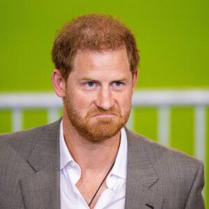 Le prince Harry, duc de Sussex, lors d'une conférence de presse pour l'événement Invictus Games Dusseldorf 2023 One Year to Go à Düsseldorf, Allemagne, le 6 septembre 2022. 