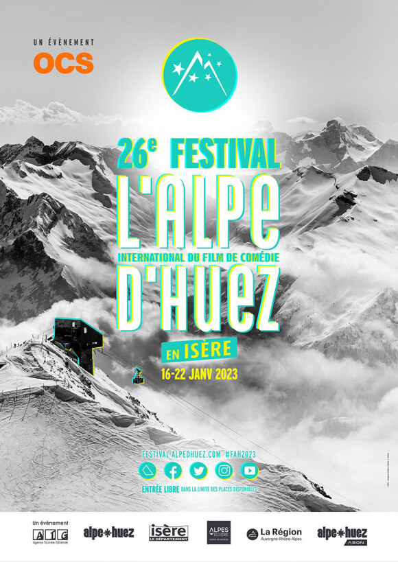 Affiche du 26e Festival International du Film de Comédie de l'Alpe d'Huez.