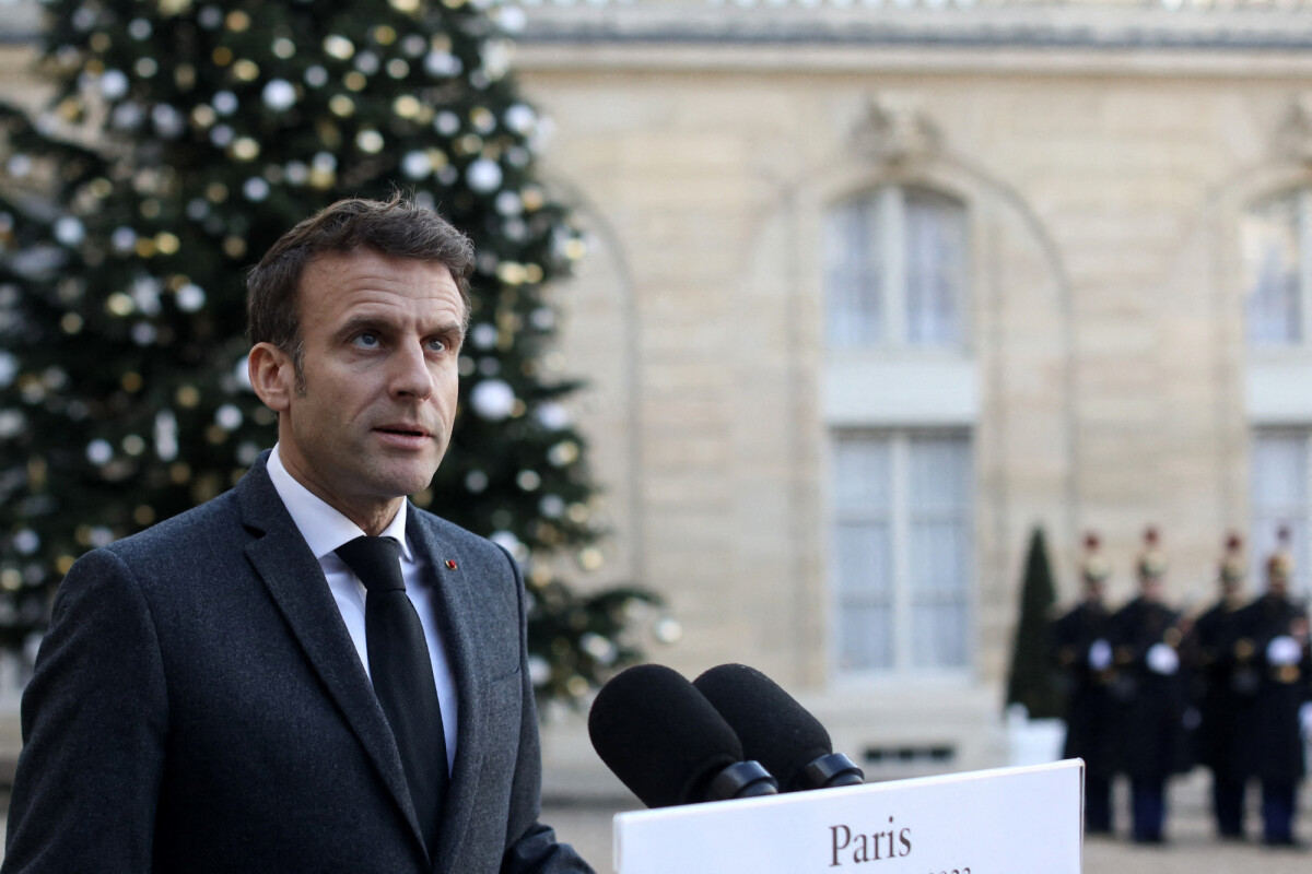 Photo : Le président de la République française, Emmanuel Macron reçoit ...