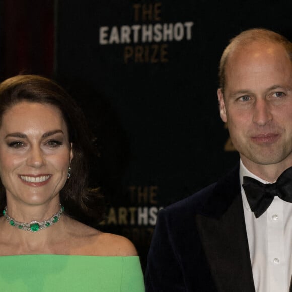 Le prince William, prince de Galles, et Catherine (Kate) Middleton, princesse de Galles, assistent à la 2ème cérémonie "Earthshot Prize Awards" à Boston, le 2 décembre 2022. 