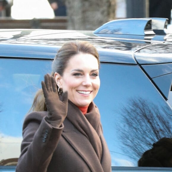 Le prince William, prince de Galles, et Catherine (Kate) Middleton, princesse de Galles, arrivent à Boston lors de leur visite officielle aux Etats-Unis le 1er décembre 2022. 