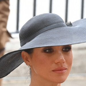 Meghan Markle, duchesse de Sussex - Arrivées au service funéraire à l'Abbaye de Westminster pour les funérailles d'Etat de la reine Elizabeth II d'Angleterre le 19 septembre 2022. © Geoff Pugh / PA via Bestimage 