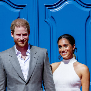 Le prince Harry, duc de Sussex et Meghan Markle, duchesse de Sussex, arrivent à l'hôtel de ville pour l'événement Invictus Games Dusseldorf 2023 One Year to Go, à Düsseldorf, Allemagne, le 6 septembre 2022. 