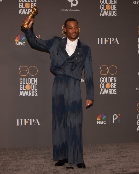 Tyler James Williams - 80e cérémonie des Golden Globes, au "Beverly Hilton" à Los Angeles, le 10 janvier 2023.