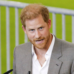 Le prince Harry et Meghan Markle participent à la conférence de presse des Invictus Games 2023 à Dusseldorf, Allemagne le 6 septembre 2022. © Imago / Panoramic / Bestimage 