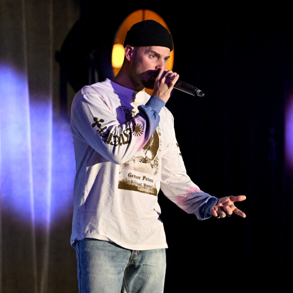 Matt Pokora en show case à Nice, le 6 décembre 2022, dans la nouvelle salle du Casino Partouche du Palais de la Méditerranée pour la radio Kiss FM.  © Bruno Bebert / Bestimage 