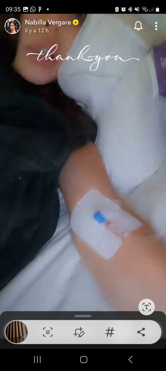 Nabilla Benattia malade, elle se confie sur son état de santé sur Snapchat, le 12 janvier 2023