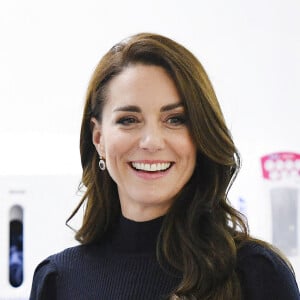 Le prince William, prince de Galles, et Catherine (Kate) Middleton, princesse de Galles, inaugurent officiellement le nouveau Centre hospitalier Royal Liverpool University Hospital à Liverpool, Royaume Uni, le 12 janvier 2023. 