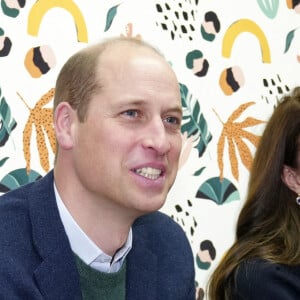 Le prince William, prince de Galles, et Catherine (Kate) Middleton, princesse de Galles, inaugurent officiellement le nouveau Centre hospitalier Royal Liverpool University Hospital à Liverpool, Royaume Uni, le 12 janvier 2023. 