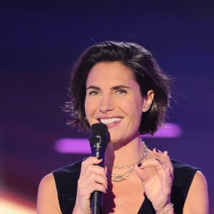 Exclusif -  Alessandra Sublet - Enregistrement de l'émission "Duos Mystères" à la Seine Musicale à Paris, qui sera diffusée le 26 février sur TF1. Le 1er février 2021