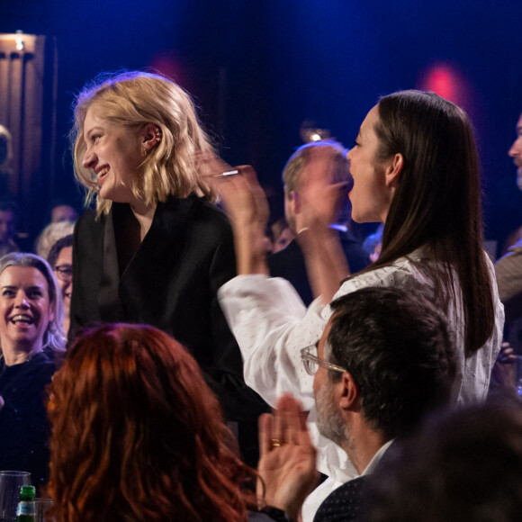 Nadia Tereszkiewicz, Marion Cotillard - Dîner de la soirée des révélations des Cesar 2023 au Trianon à Paris le 16 janvier 2023. © Olivier Borde/Bestimage