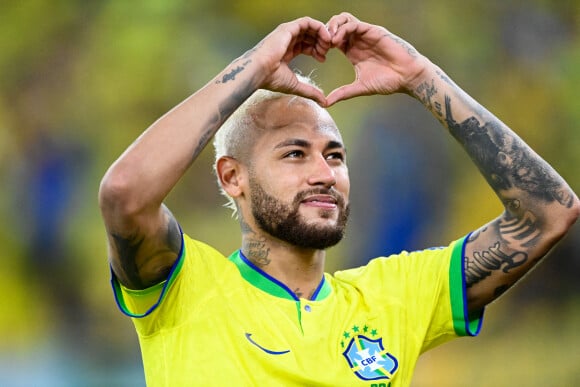 Neymar Jr. - Match "Brésil - Corée (4-1)" lors de la Coupe du Monde 2022 au Qatar, le 5 décembre 2022. © Philippe Perusseau/Bestimage