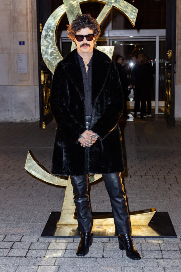 Josh Landau - Défilé Saint Laurent Homme Automne-Hiver 2023-2024 lors de la Fashion Week à Paris le 17 janvier 2022. © Olivier Borde/Bestimage 