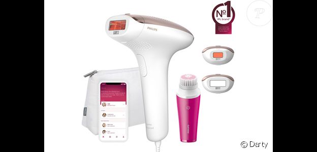 Vous neverrez plus vos poils durant plusieurs semaines avec cet épilateur à lumière pulsée épilation semi-définitive Philips Lumea Advanced + brosse Nettoy Ante Visapure mini